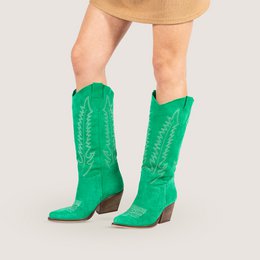 Dallas Midi Grass Texan Boots