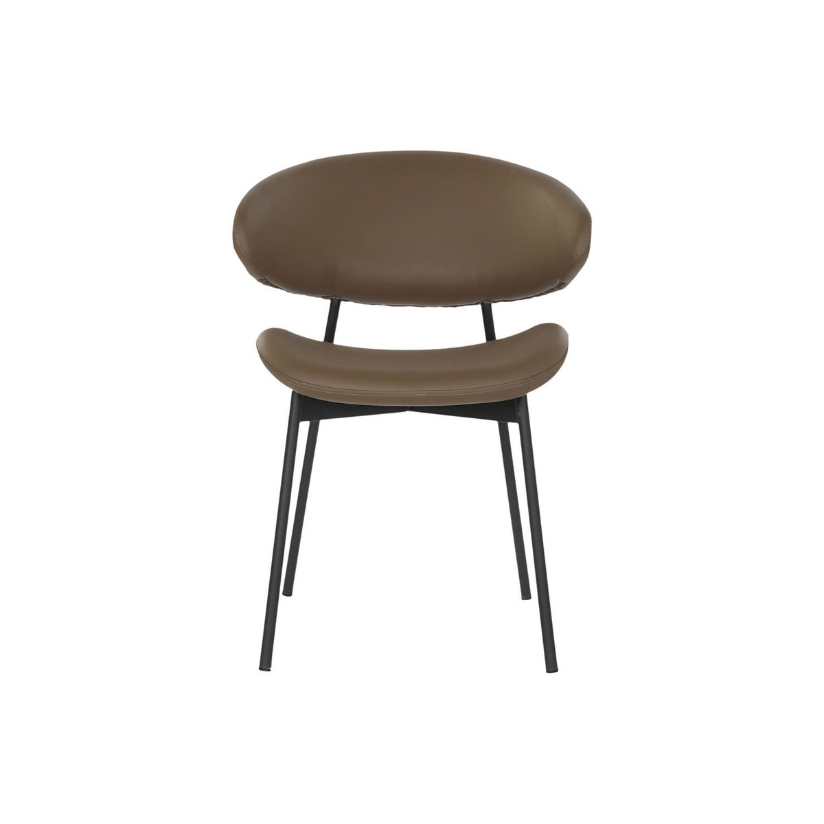 PU METALEN STOEL 57X57X77 CAMEL MB180375