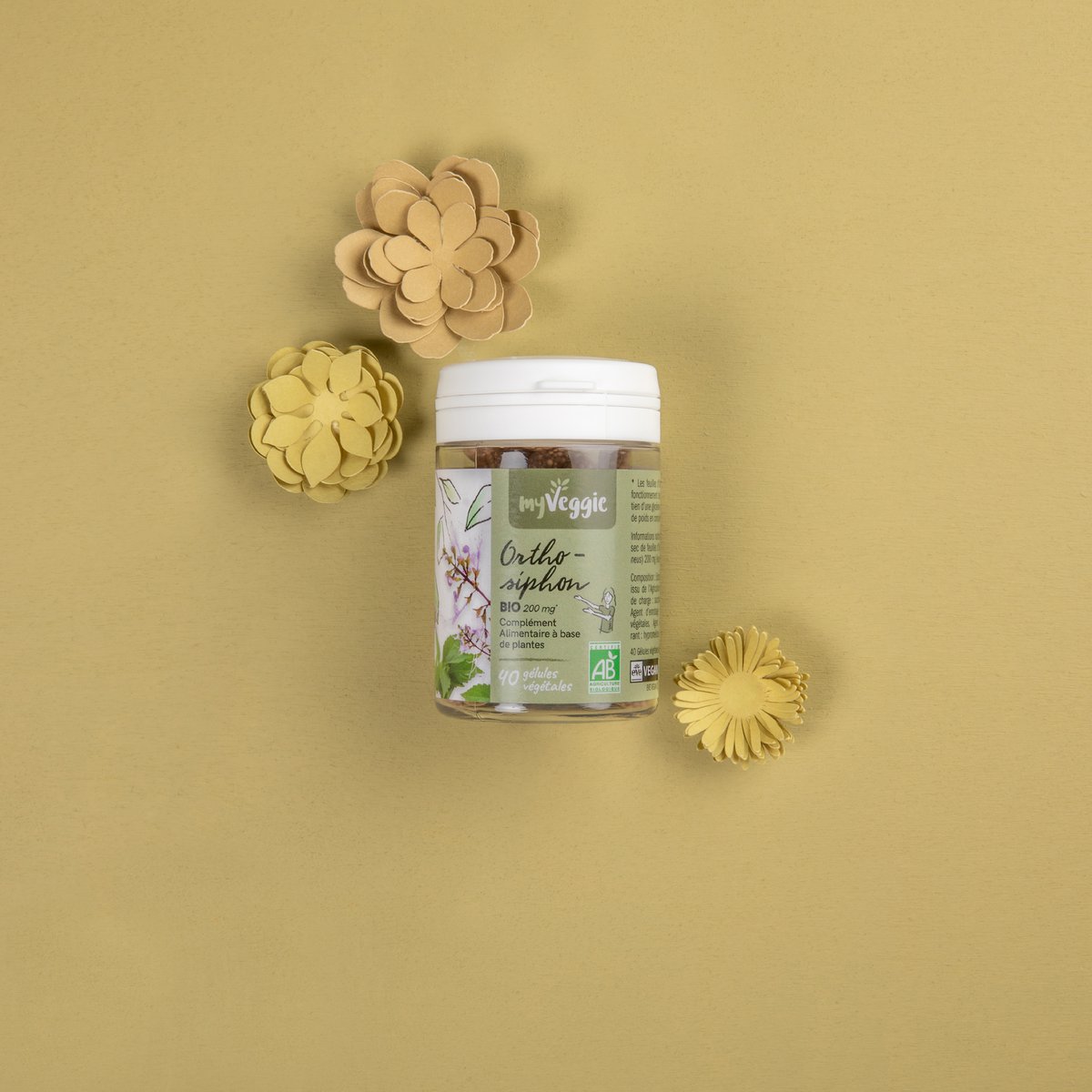 myVeggie Orthosiphon BIO (pastillero 40 cápsulas)