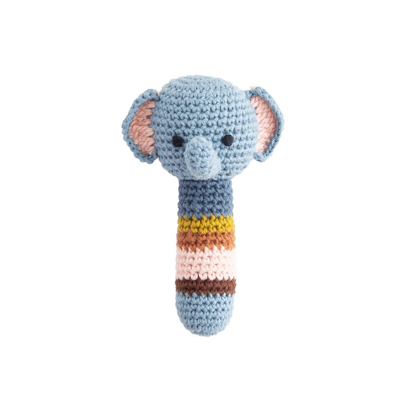 Hochets animaux au crochet Jungle Assortiment de 5 modèles