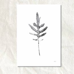 Plakat monoprint blad I NETTEG