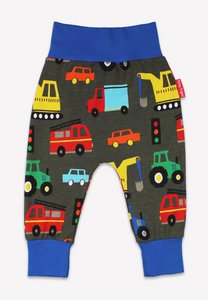 Bio-Baumwoll Baby Pumphose mit Fahrzeug-Druck