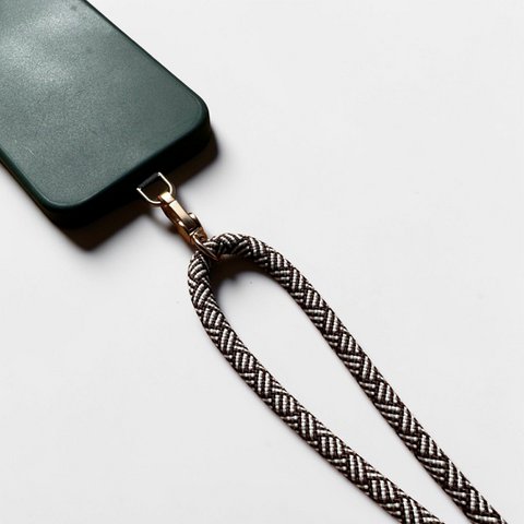 Sleutelhanger - Bruin-Wit