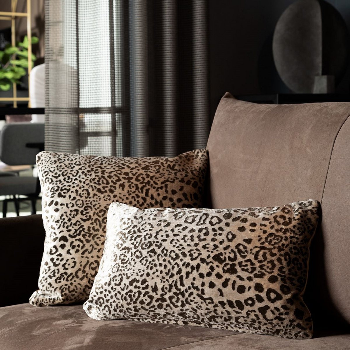 LEONELLE | Cushion | 45x45 cm Pumice Stone | Beige | Hoii | With luxury inner cushion
