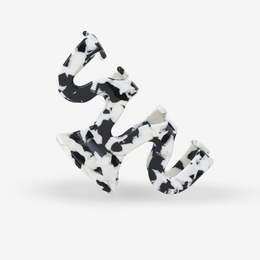 Hårklemme - Grand Wave Black Marble