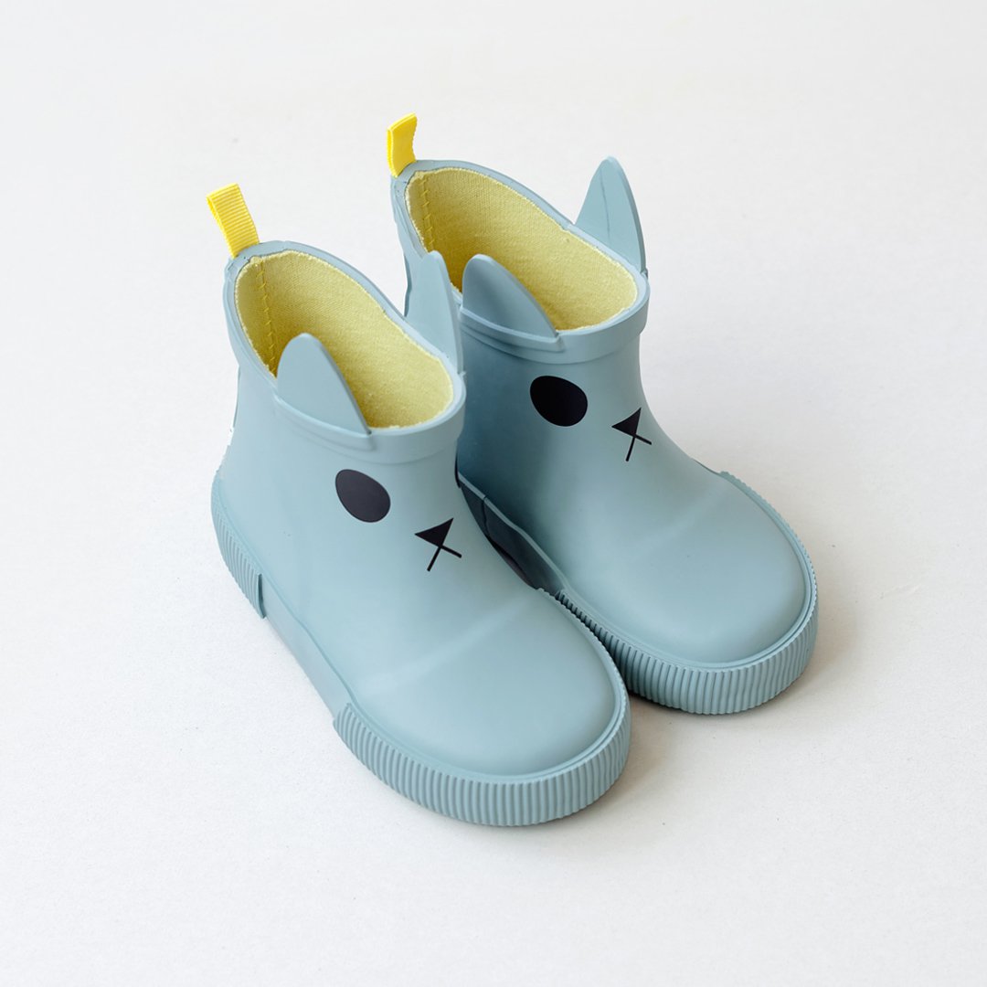 KERRAN Bottes de Pluie Enfants Platine