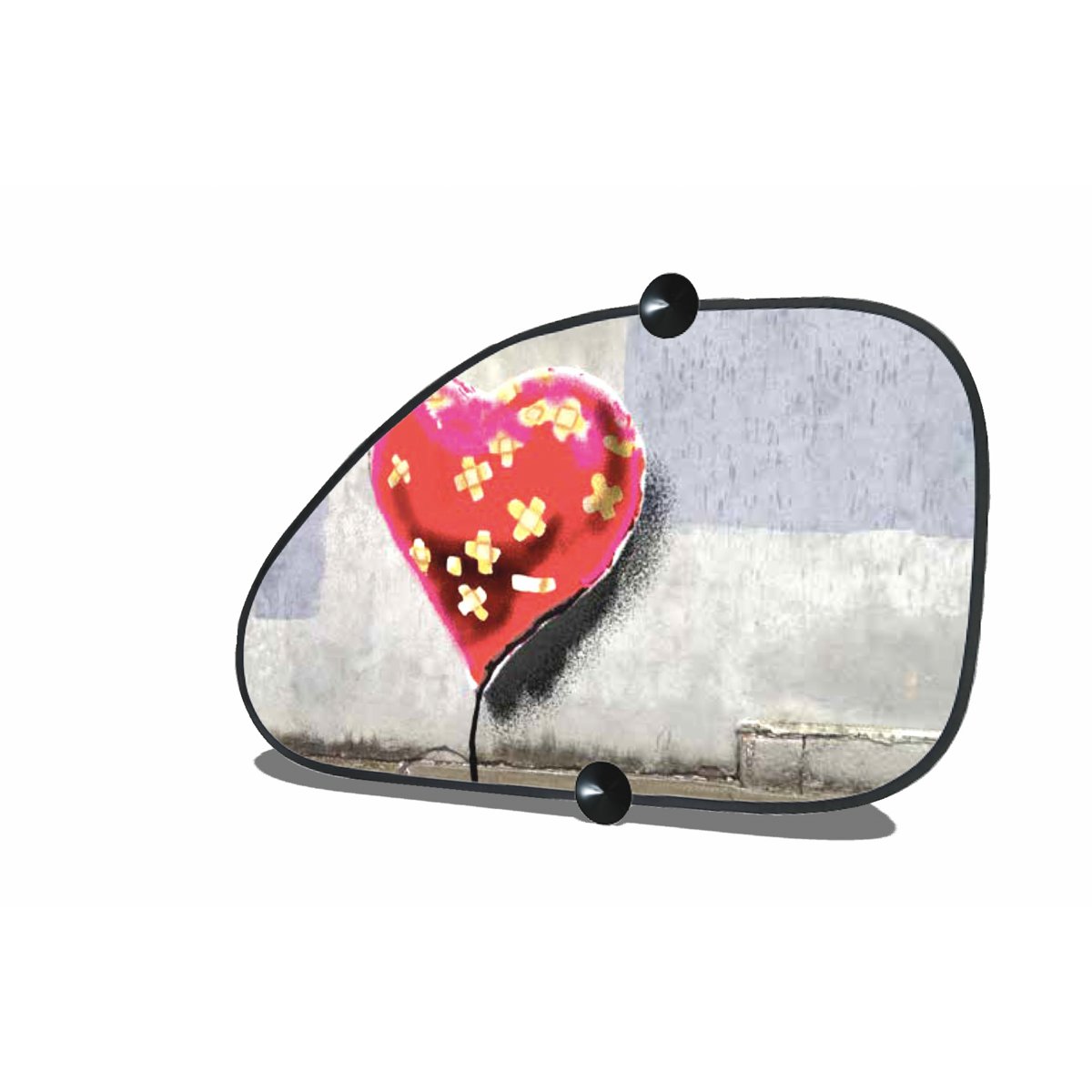 Banksy Tendina Auto Sagomata (68x38cm) - Bandaged (lato dx)