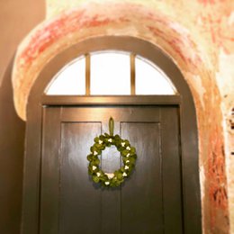 Handmade Felt Fair trade Mistletoe Wreath with Dove Christmas Décor