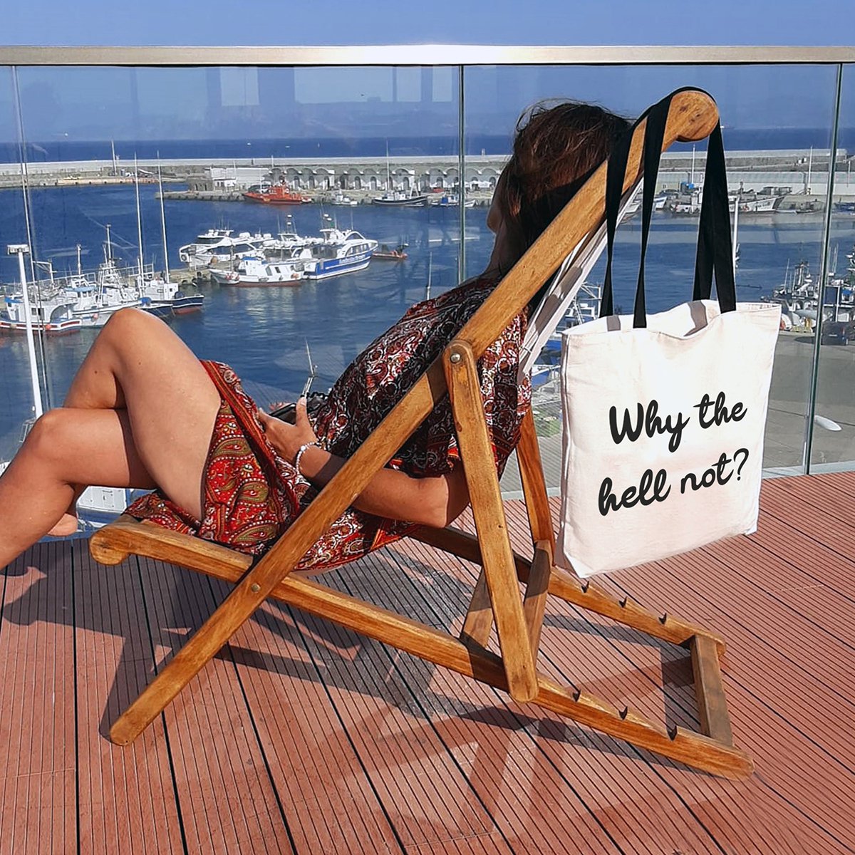 Totebags Big Bag Model "Why The Hell Not"
