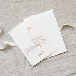 Wenskaart · Hallo schatje | gans