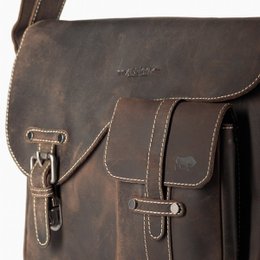 Skuldertaske Dame - Skuldertaske Herre - Messenger Bag Læder - Postmand Taske Læder - 3 forskellige farver læder