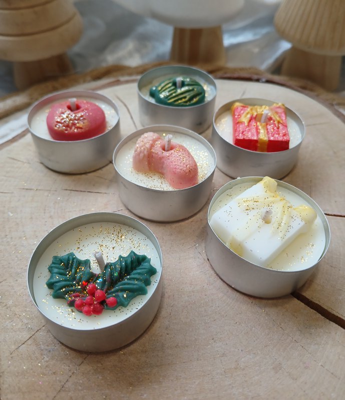 Christmas Tea light candles (pack 6)