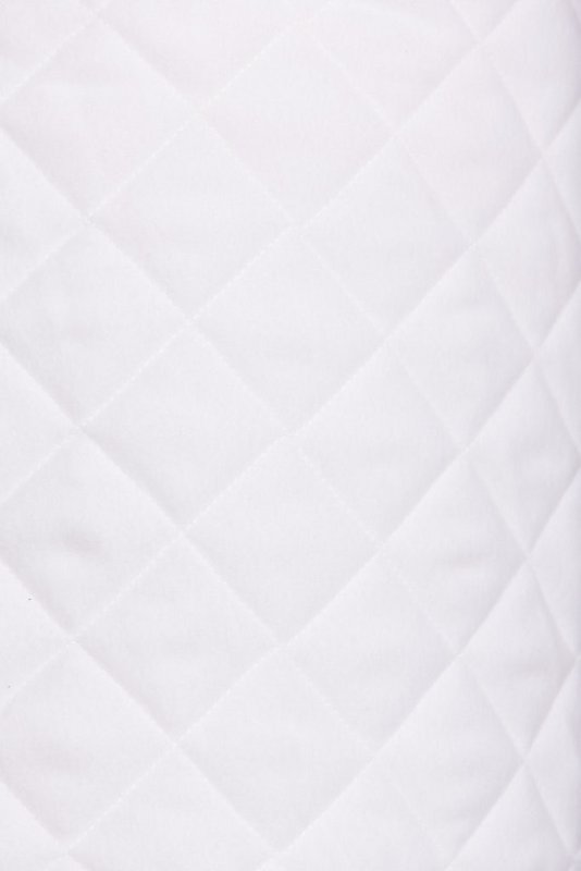 Faux-Fur throw Sydney lining in wool-cachemire melange Blanc