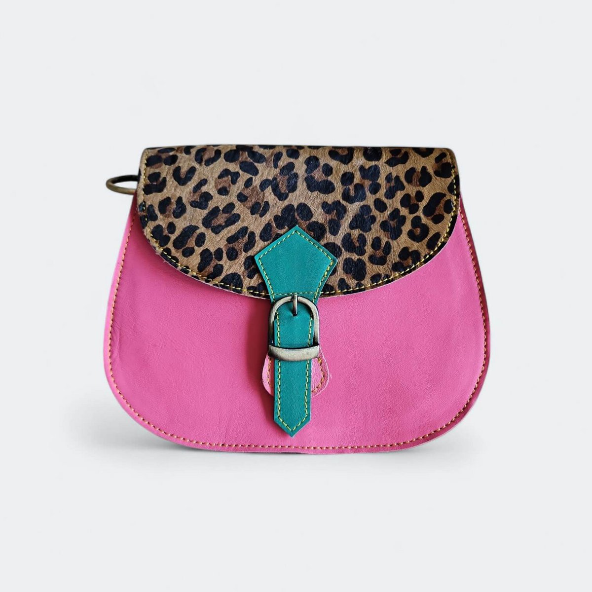 Leather animal print bag Jay