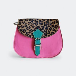 Leather animal print bag Jay