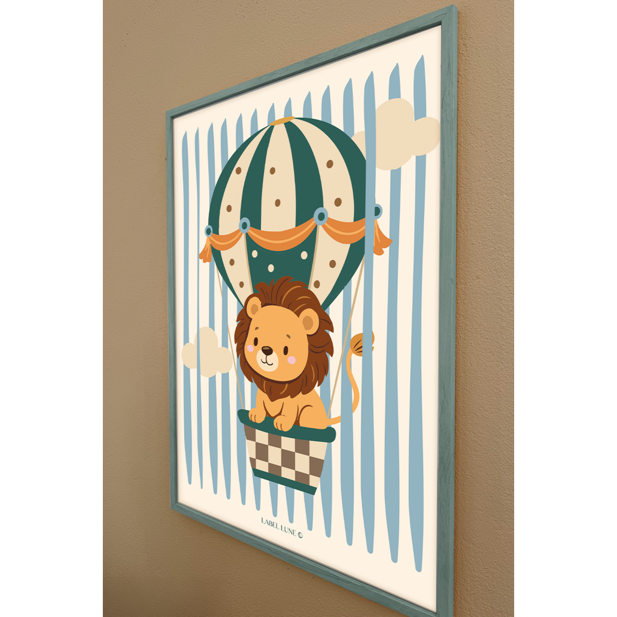 Póster habitación infantil - León Lola