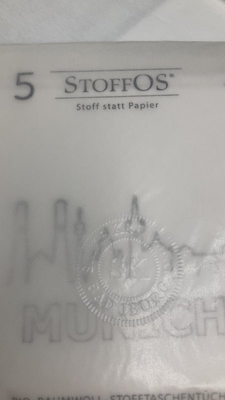 Fabric handkerchiefs S Bio fabric -printed with a city motive in Munich