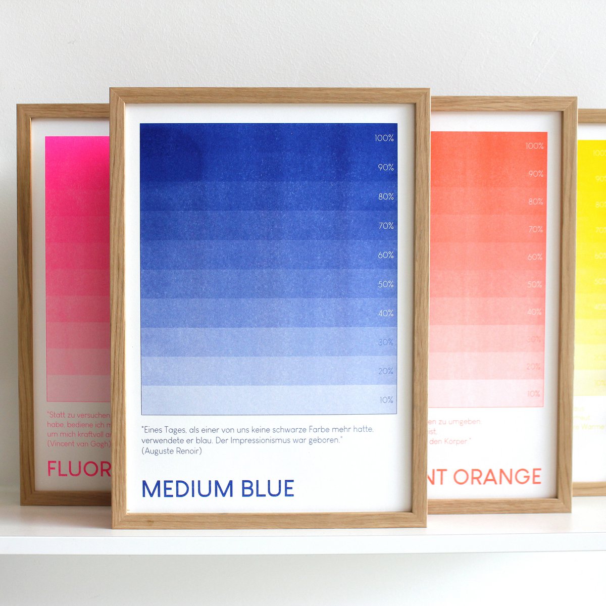 Bleu moyen (édition ouverte) | Impression de risographie