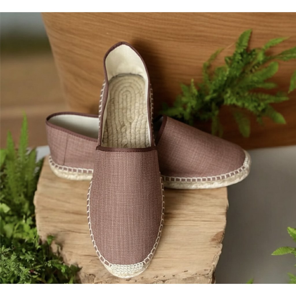 Artisanal Espadrilles – Hand Sewn – Made In France - LIOREN Argile Rosée