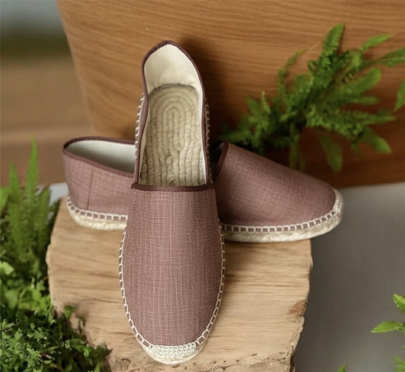 Artisanal Espadrilles – Hand Sewn – Made In France - LIOREN Argile Rosée