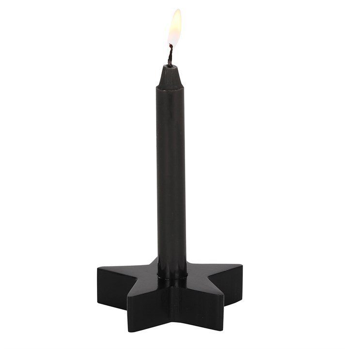 Bougeoir sort d'étoile noir