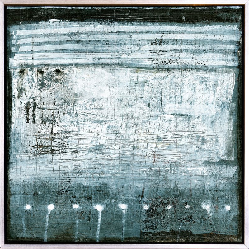 Lærredsbillede med skyggegab-ramme - Jaro 50x50cm