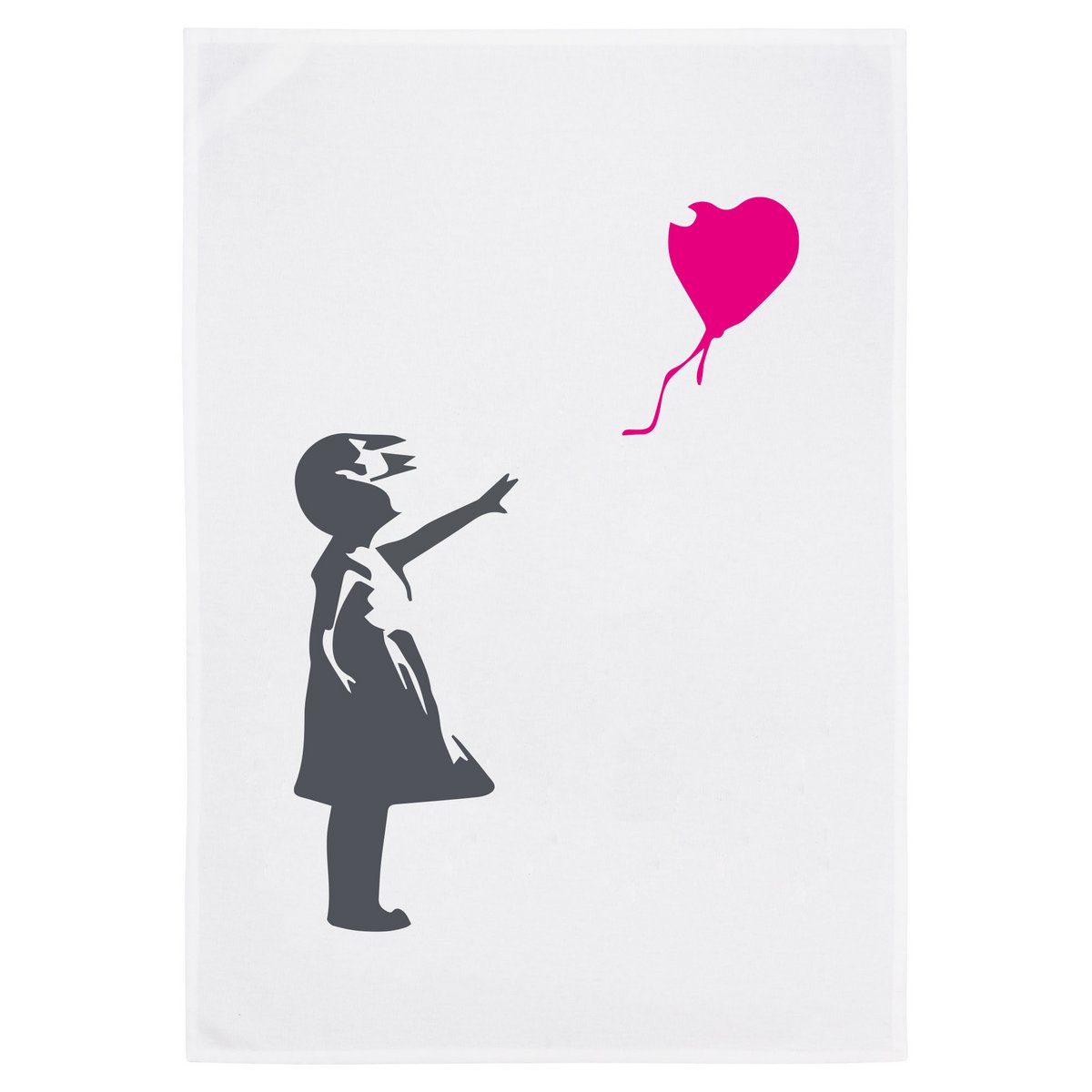 Téronie de thé blanche, rêveur de street art - fille avec ballon