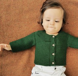 Cardigans for newborns and babies made from 100% finest merino wool - spruce - the perfect gift for a birth