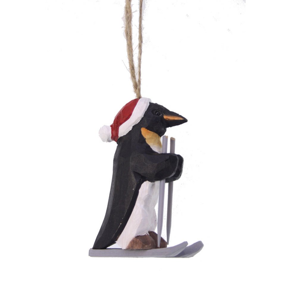 Ornament Penguin on skis