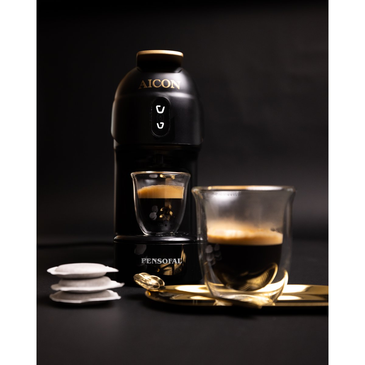 Pensofal Aicon "REDUCE" Automatische Pod Machine (ese44m) + 15 KOFFIE PROEVEN KIT