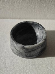 STUDIO ANIMAUX | Essens- und Trinkschale aus Marmor | Grau
