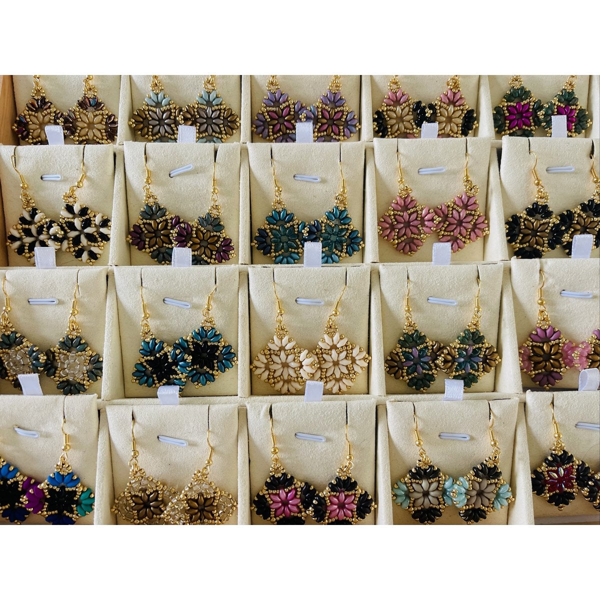 Oorbellen Duo Beads Sparkle