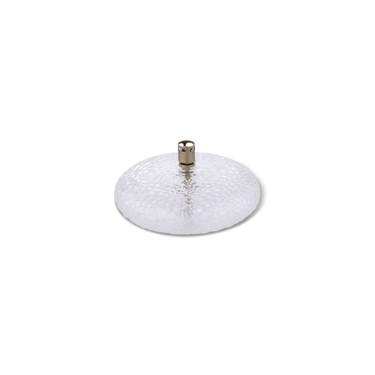 Olielamp Disc hammered brass M