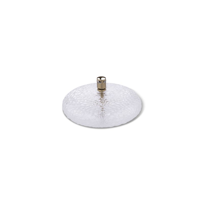 Olielamp Disc hammered brass M