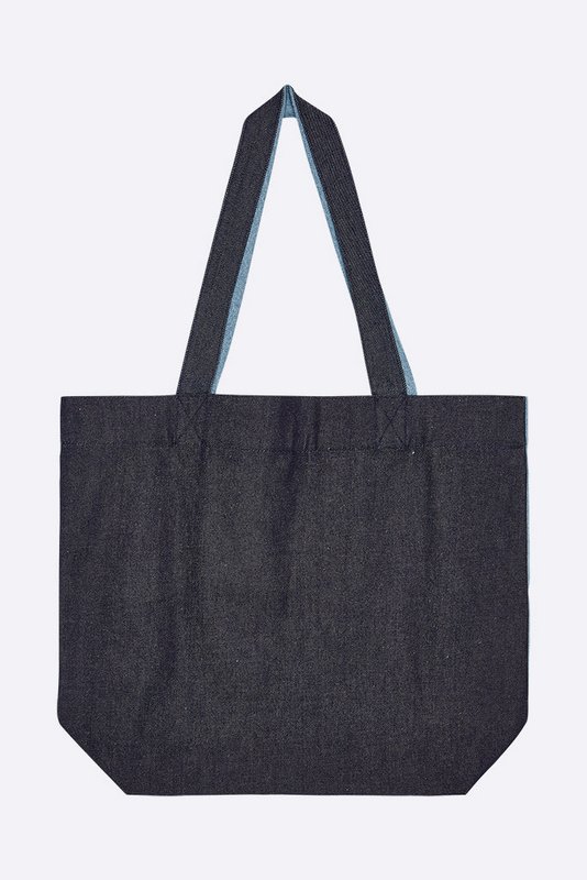 Peace Love bag made of denim