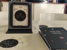 Astrologitaske 2 i 1 - stjernekort + fotoramme