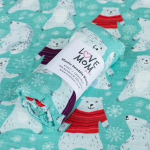 Blauer Eisbär Swaddle