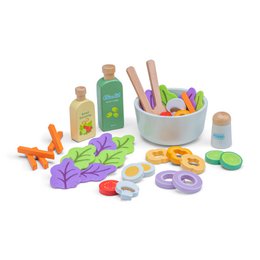 Set de ensalada de madera - "Haz tu propia ensalada"