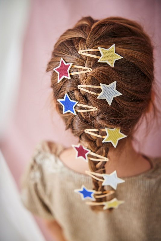 Haarspangen Sterne Mix (3/Karte)