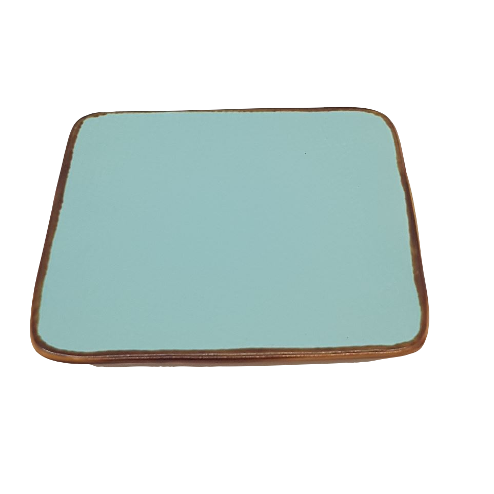 Streetfood - Tapas bordje Turquoise 11.5cm * 11.5cm