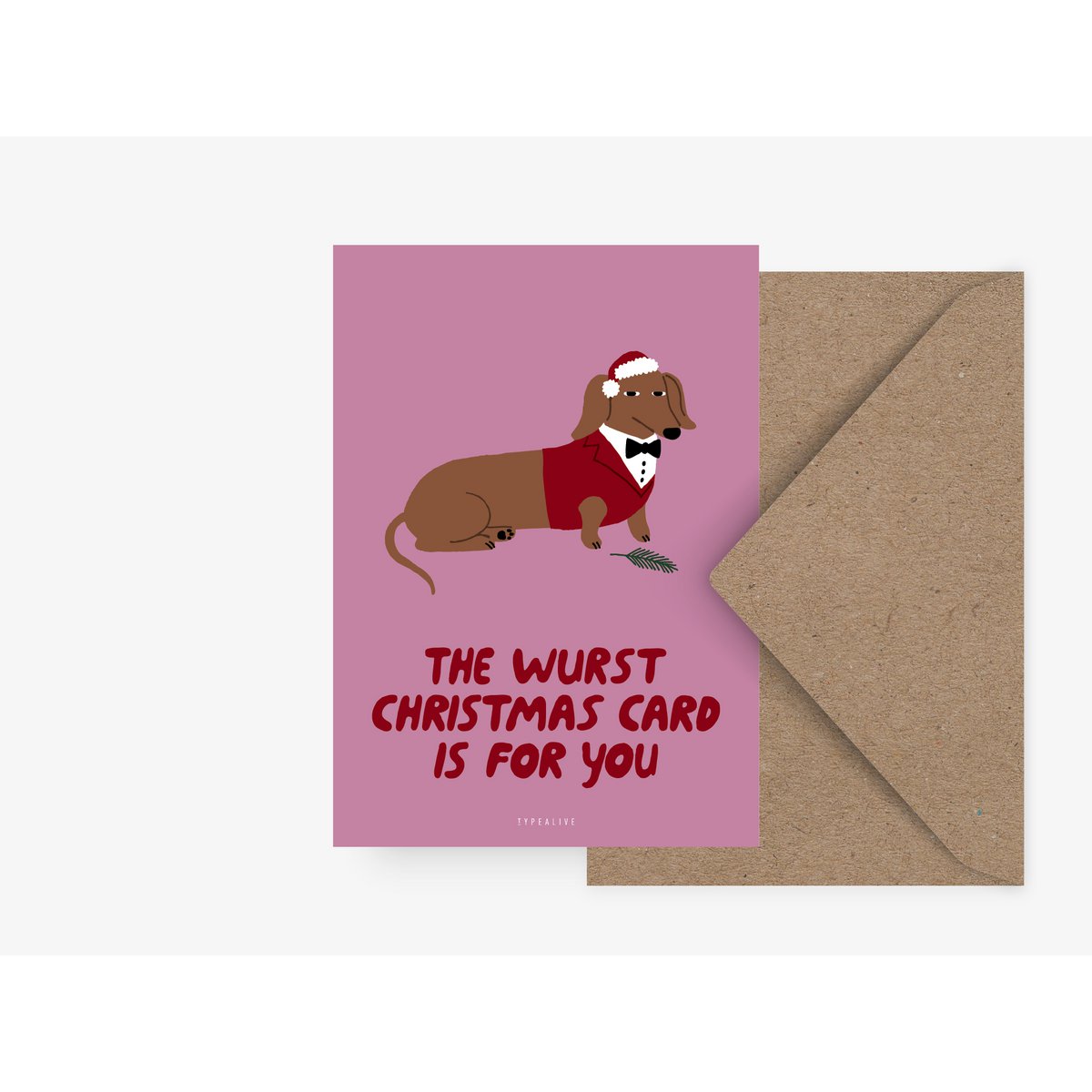 Postkarte / Wurst Christmas Card