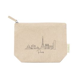 Customizable 100% recycled cotton eco-friendly pencil case