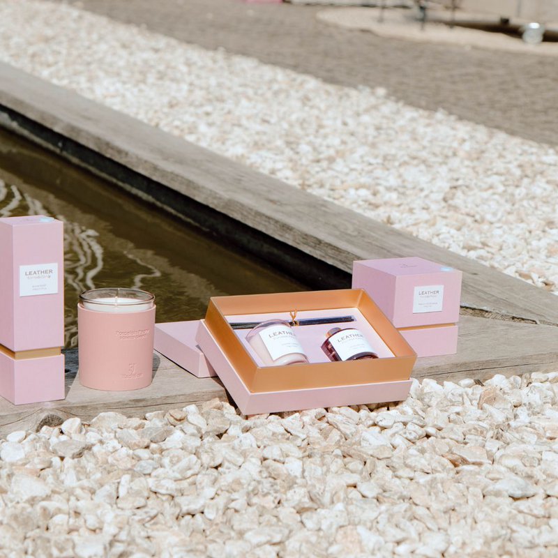 Pack regalo peonía porcelana piel rosa