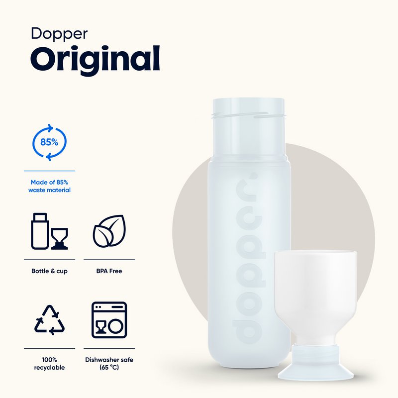 Dopper Original Genanvendelig Vandflaske Pure White 450ml