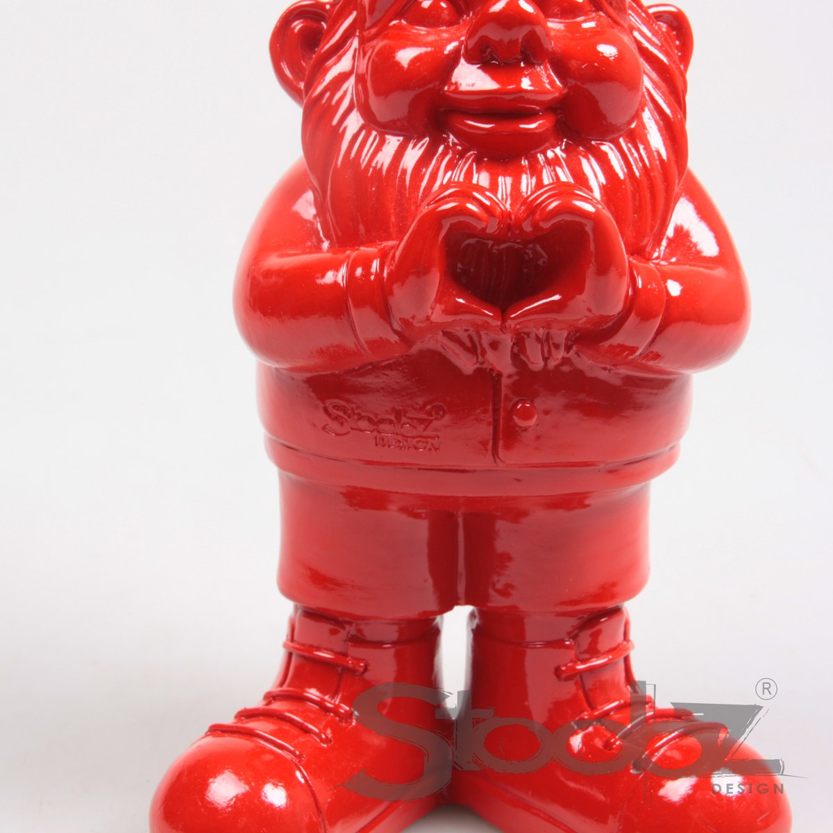 Kabouter Hart Stoobz 10x13x29.5 cm red