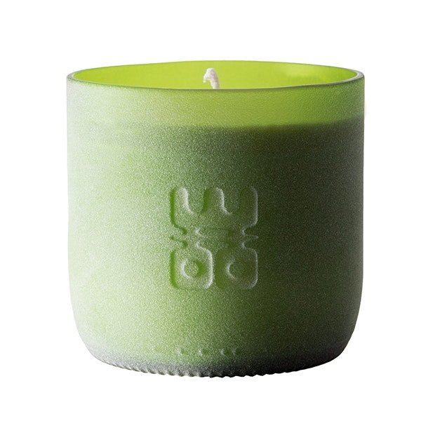 WOO Sustainable Scented Lucky Candle | Upcycled Wine Bottle | 60 Hr Burn Time