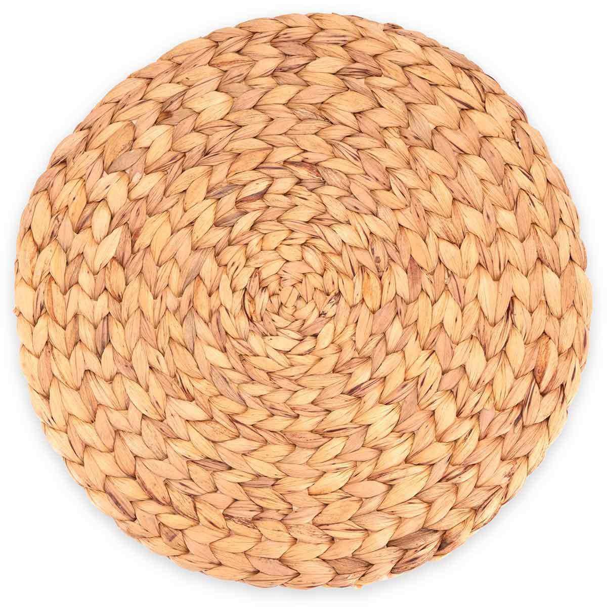 Tafelsets gemaakt van waterhyacint, ronde gevlochten - diameter van 35 cm