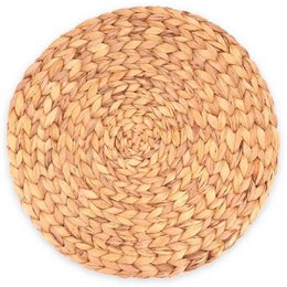 Bordsæt lavet af vandhyacint, rund flettet - 35 cm diameter