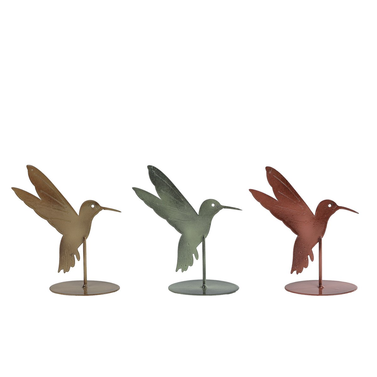 Sculpture Kolibri metal 12.5x5x14