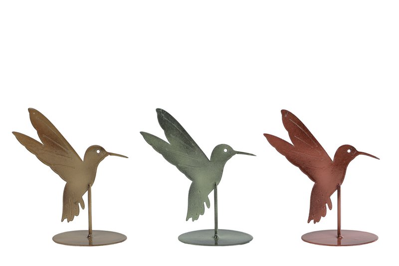 Sculpture Kolibri metal 12.5x5x14